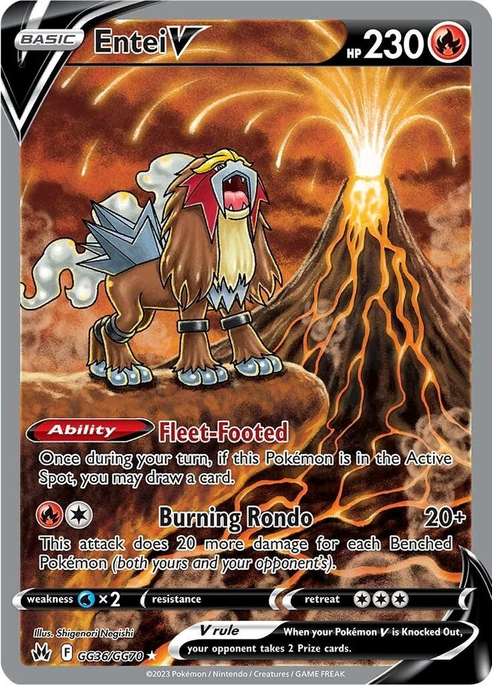 Image for Entei V (GG36/GG70) [Crown Zenith: Galarian Gallery]
