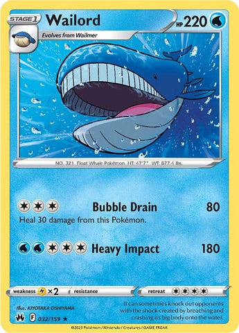 Image for Wailord (032/159) [Crown Zenith]