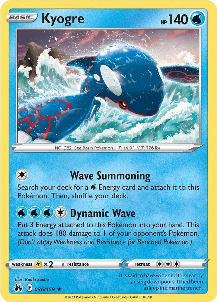 Image for Kyogre (036/159) [Crown Zenith]