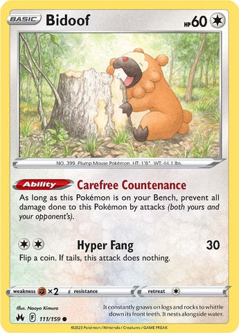 Image for Bidoof (111/159) [Crown Zenith]