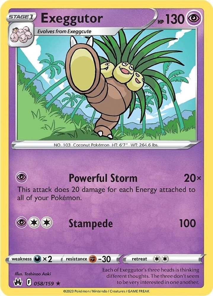 Image for Exeggutor (058/159) [Crown Zenith]