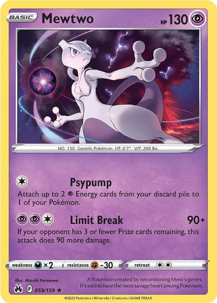 Image for Mewtwo (059/159) [Crown Zenith]