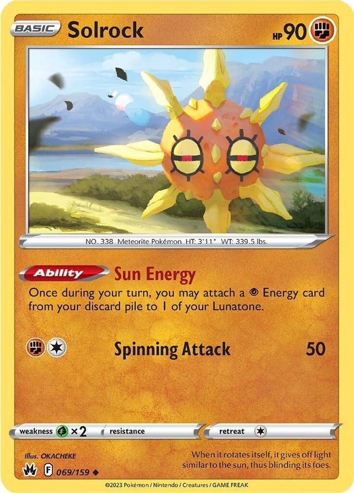 Image for Solrock (069/159) - Pokemon