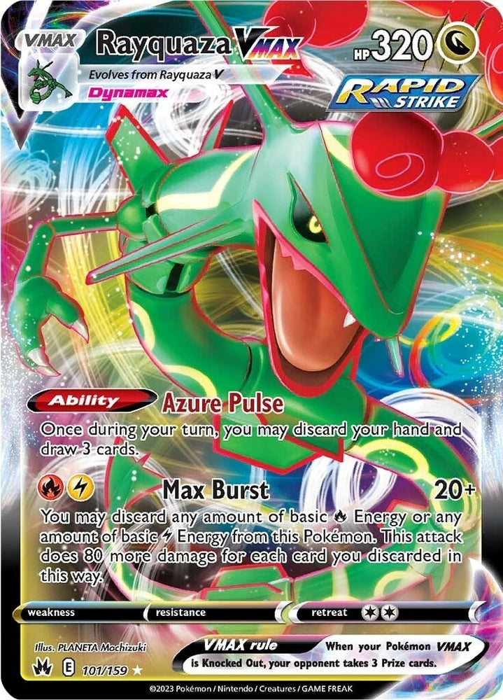 Image for Rayquaza VMAX (101) (101/159) [Crown Zenith]