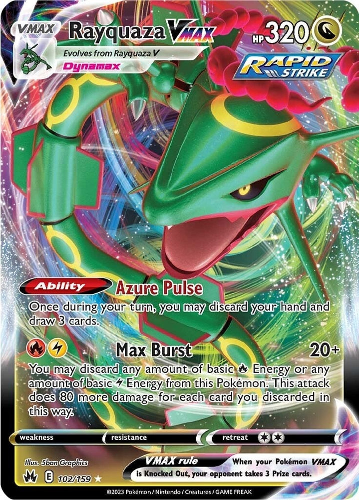 Image for Rayquaza VMAX (102) (102/159) [Crown Zenith]