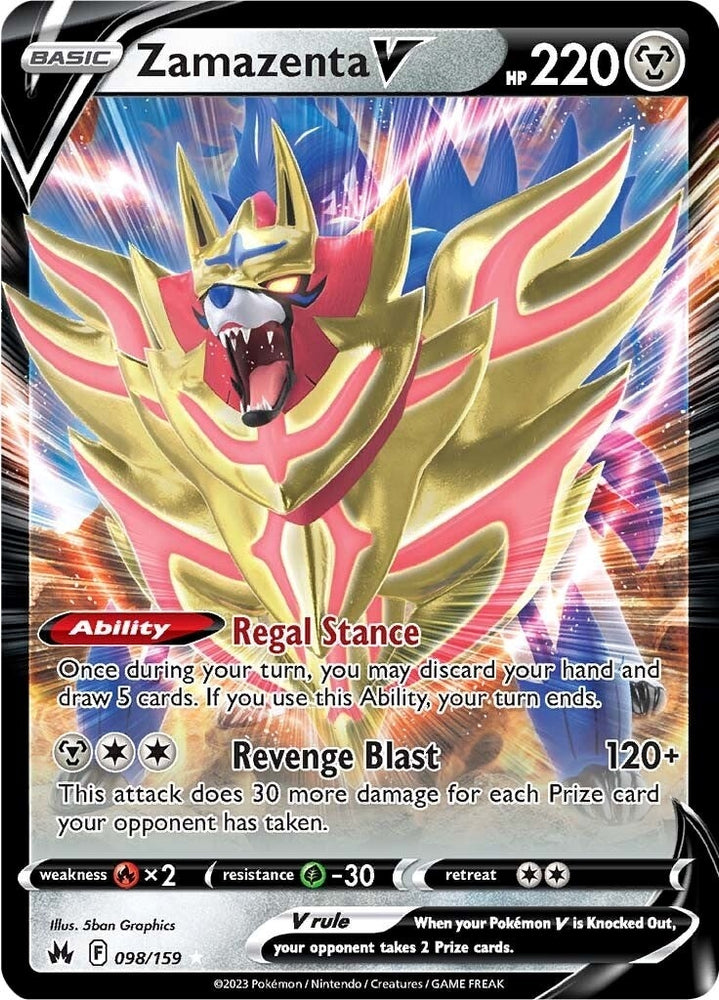 Image for Zamazenta V (098/159) [Crown Zenith]