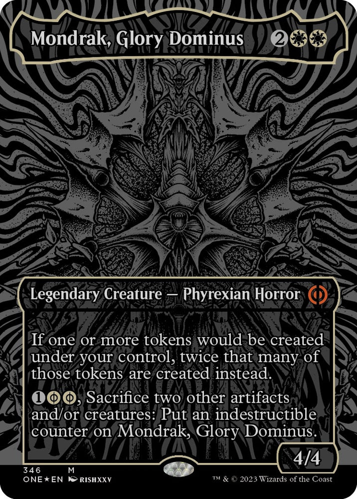 Image for Mondrak, Glory Dominus (Oil Slick Raised Foil) (346) [Phyrexia: All Will Be One]