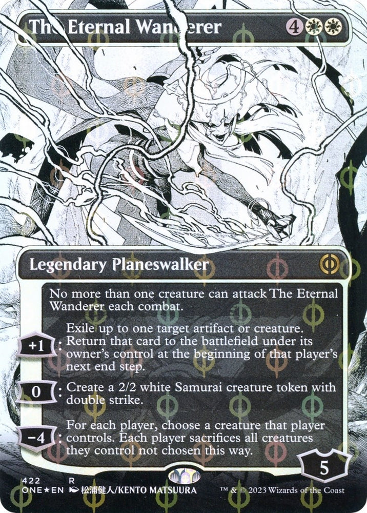 Image for The Eternal Wanderer (Borderless) (Step-and-Compleat Foil) (422) [Phyrexia: All Will Be One]