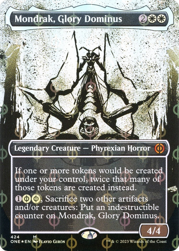 Image for Mondrak, Glory Dominus (Showcase) (Step-and-Compleat Foil) (424) [Phyrexia: All Will Be One]