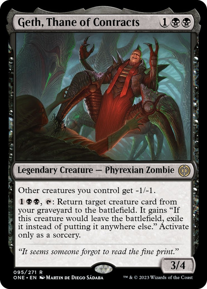 Image for Geth, Thane of Contracts (95) [Phyrexia: All Will Be One]