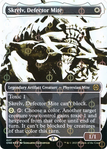 Image for Skrelv, Defector Mite (Showcase) (Step-and-Compleat Foil) (427) [Phyrexia: All Will Be One]
