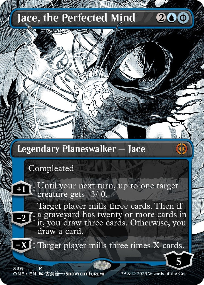 Image for Jace, the Perfected Mind (Borderless) (336) [Phyrexia: All Will Be One]