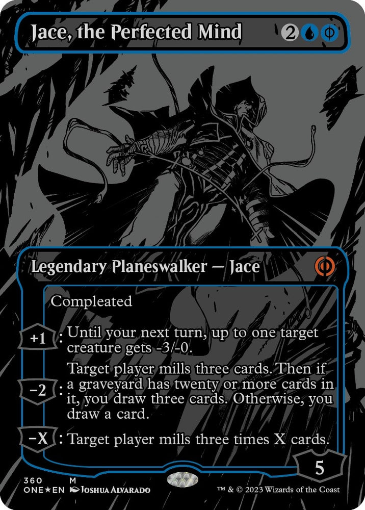 Image for Jace, the Perfected Mind (Oil Slick Raised Foil) (360) [Phyrexia: All Will Be One]