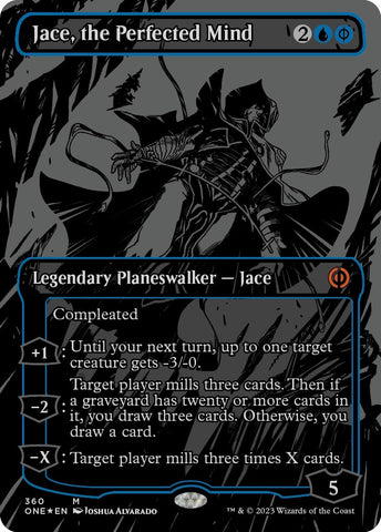 Image for Jace, the Perfected Mind (Oil Slick Raised Foil) (360) [Phyrexia: All Will Be One]