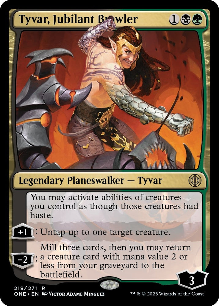 Image for Tyvar, Jubilant Brawler (218) [Phyrexia: All Will Be One]