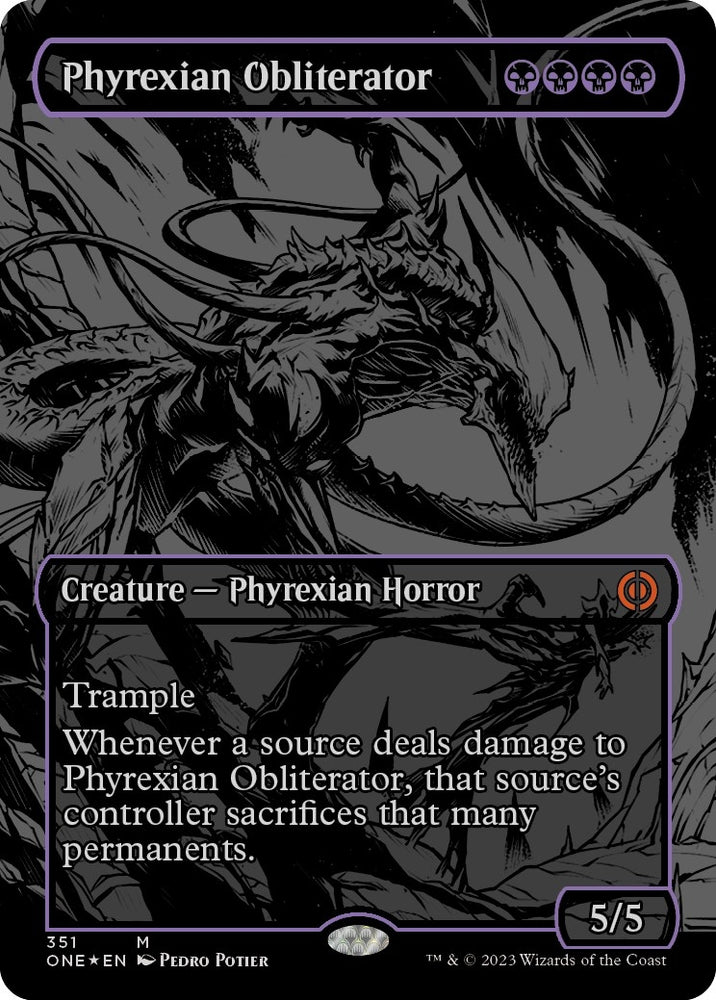 Image for Phyrexian Obliterator (Oil Slick Raised Foil) (351) [Phyrexia: All Will Be One]