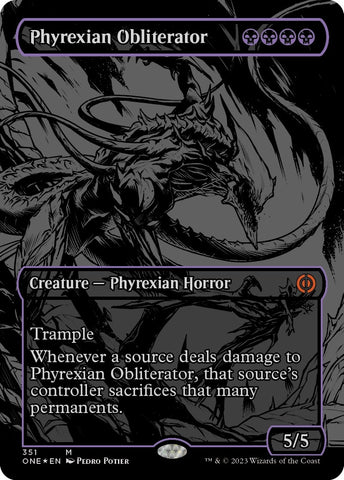 Image for Phyrexian Obliterator (Oil Slick Raised Foil) (351) [Phyrexia: All Will Be One]