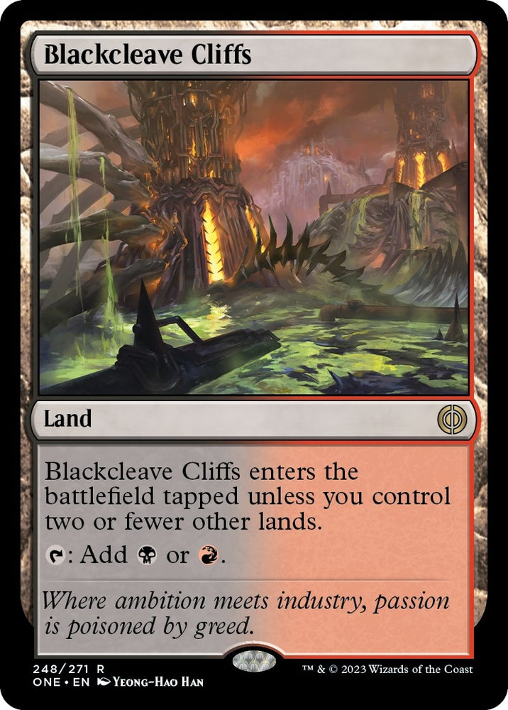 Image for Blackcleave Cliffs (248) [Phyrexia: All Will Be One]