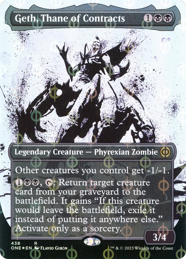 Image for Geth, Thane of Contracts (Showcase) (Step-and-Compleat Foil) (438) [Phyrexia: All Will Be One]