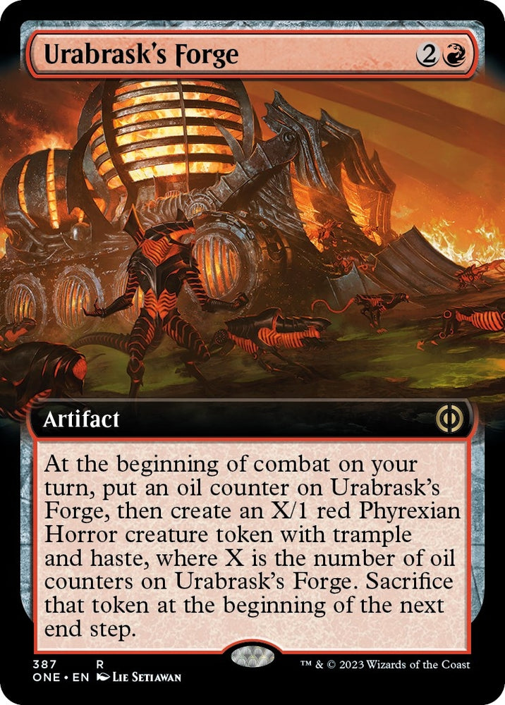 Image for Urabrask's Forge (Extended Art) (387) [Phyrexia: All Will Be One]
