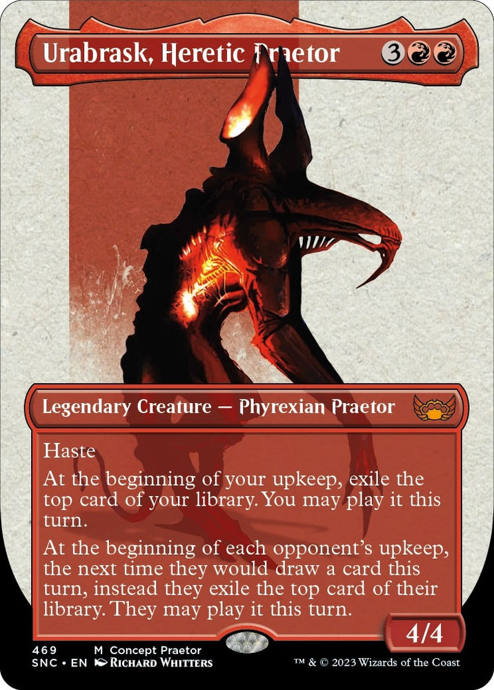 Image for Urabrask, Heretic Praetor (Concept Praetor) (Step-And-Compleat Foil) (469) [Phyrexia: All Will Be One]