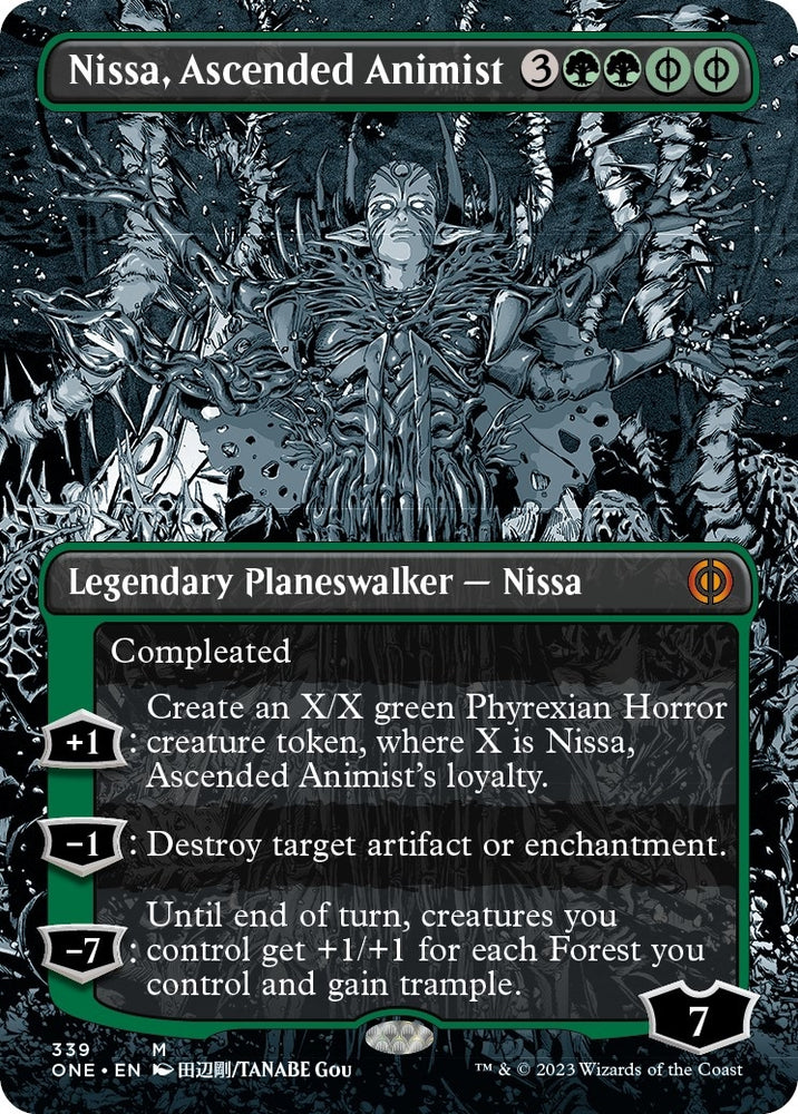Image for Nissa, Ascended Animist (Borderless) (339) [Phyrexia: All Will Be One]