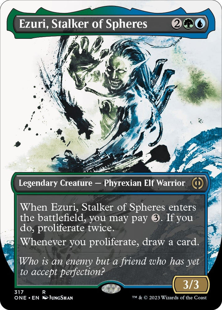 Image for Ezuri, Stalker of Spheres (Showcase) (317) [Phyrexia: All Will Be One]