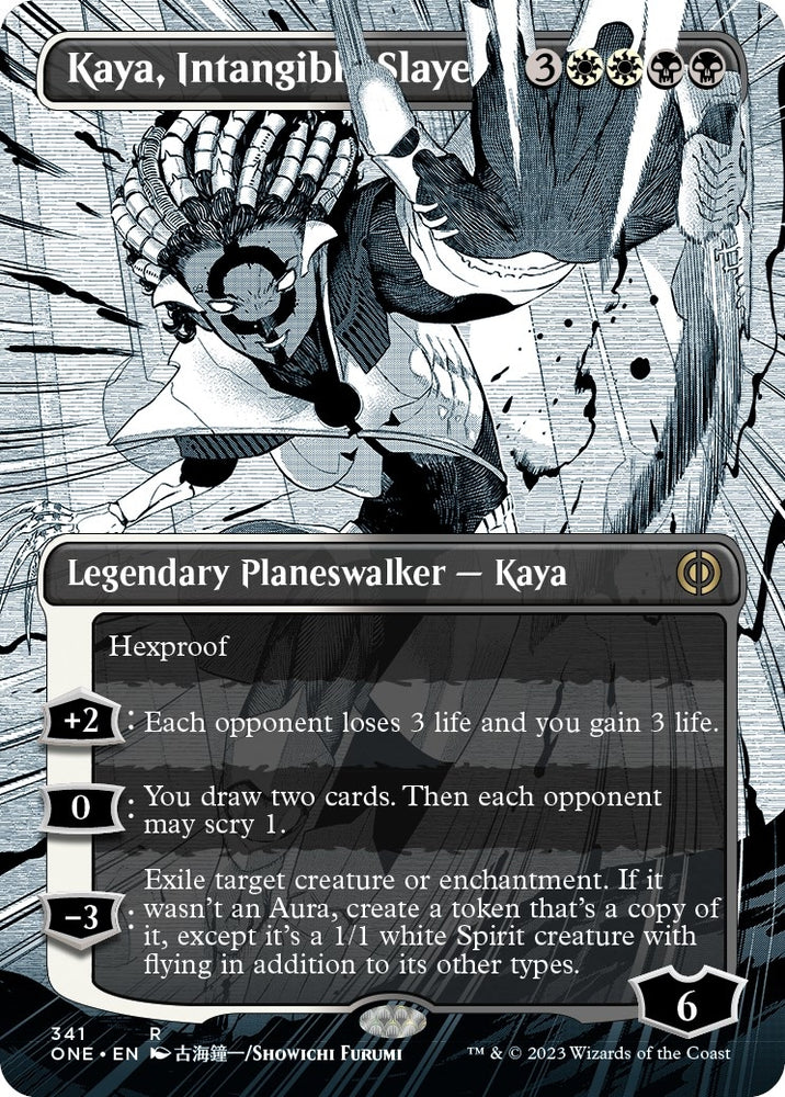 Image for Kaya, Intangible Slayer (Borderless) (341) [Phyrexia: All Will Be One]