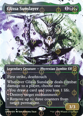 Image for Glissa Sunslayer (Showcase) (Step-and-Compleat Foil) (461) [Phyrexia: All Will Be One]
