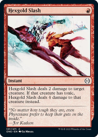 Image for Hexgold Slash (137) [Phyrexia: All Will Be One]