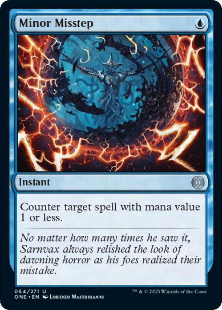 Image for Minor Misstep (64) [Phyrexia: All Will Be One]