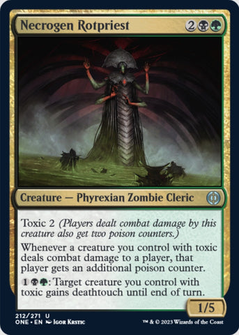 Image for Necrogen Rotpriest (212) [Phyrexia: All Will Be One]