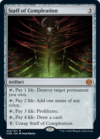 Image for Staff of Compleation (242) [Phyrexia: All Will Be One]