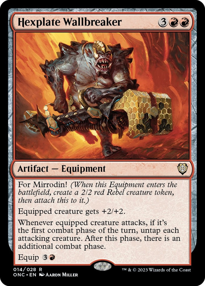 Image for Hexplate Wallbreaker (14) [Commander: Phyrexia: All Will Be One]