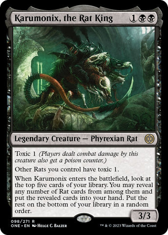 Image for Karumonix, the Rat King (98) [Phyrexia: All Will Be One]