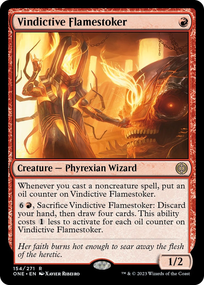 Image for Vindictive Flamestoker (154) [Phyrexia: All Will Be One]