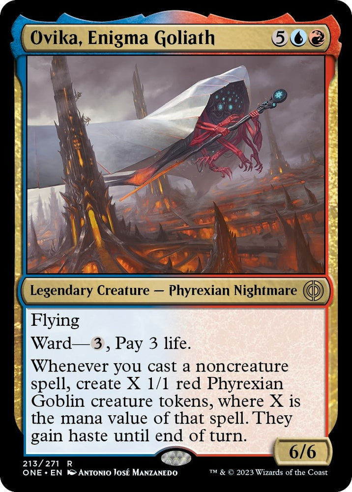 Image for Ovika, Enigma Goliath (213) [Phyrexia: All Will Be One]