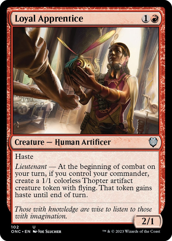 Image for Loyal Apprentice (102) [Commander: Phyrexia: All Will Be One]