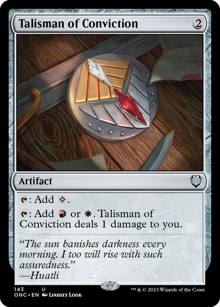 Image for Talisman of Conviction (143) [Commander: Phyrexia: All Will Be One]