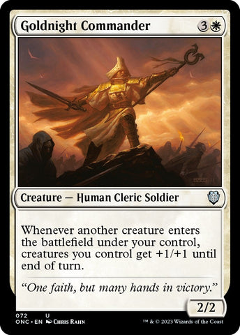 Image for Goldnight Commander (72) [Commander: Phyrexia: All Will Be One]
