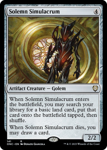 Image for Solemn Simulacrum (141) [Commander: Phyrexia: All Will Be One]