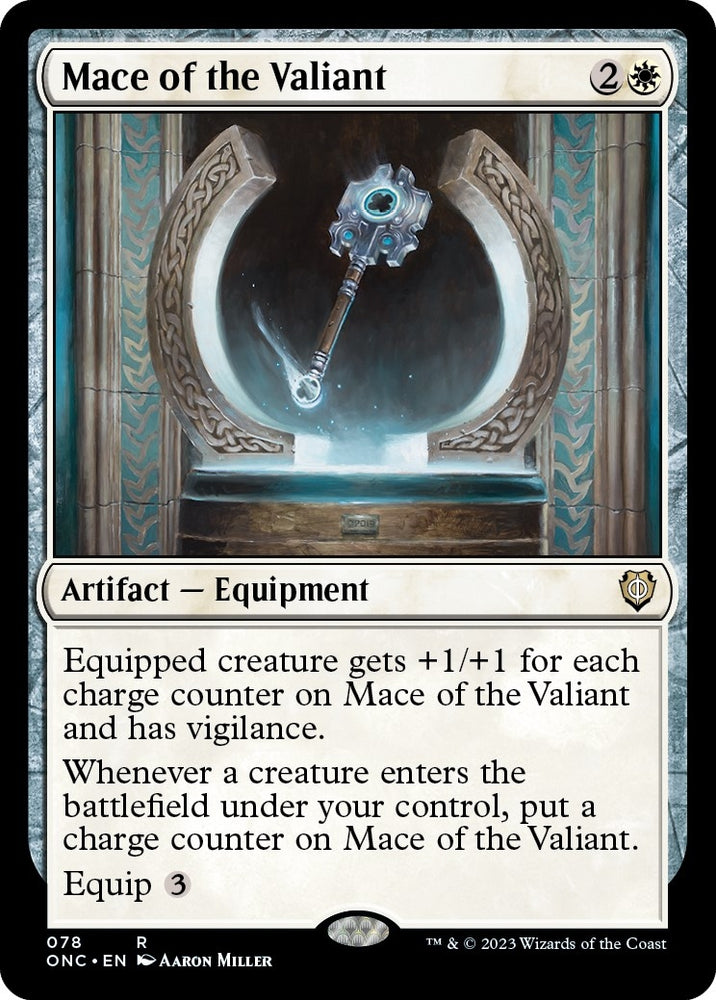 Image for Mace of the Valiant (78) [Commander: Phyrexia: All Will Be One]