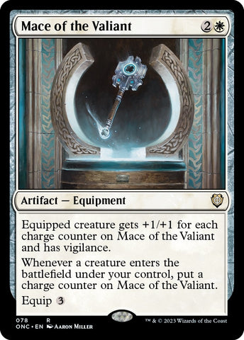 Image for Mace of the Valiant (78) [Commander: Phyrexia: All Will Be One]