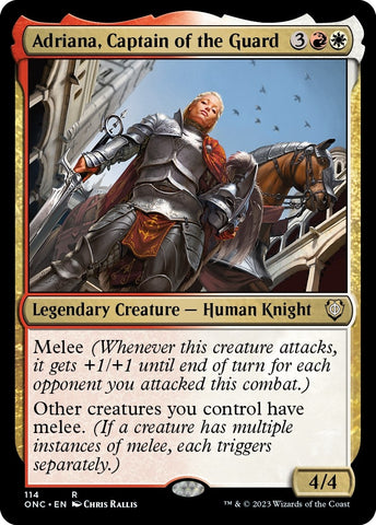 Image for Adriana, Captain of the Guard (114) [Commander: Phyrexia: All Will Be One]