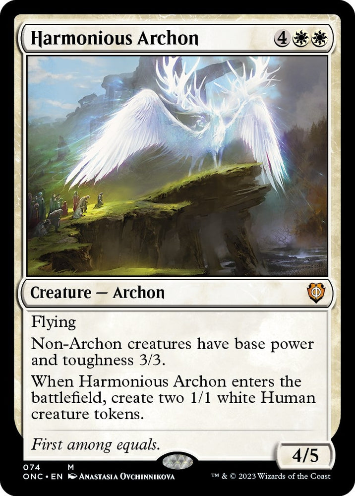 Image for Harmonious Archon (74) [Commander: Phyrexia: All Will Be One]