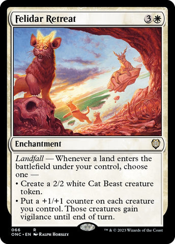 Image for Felidar Retreat (66) [Commander: Phyrexia: All Will Be One]