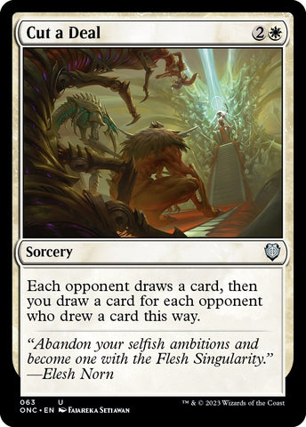 Image for Cut a Deal (63) [Commander: Phyrexia: All Will Be One]