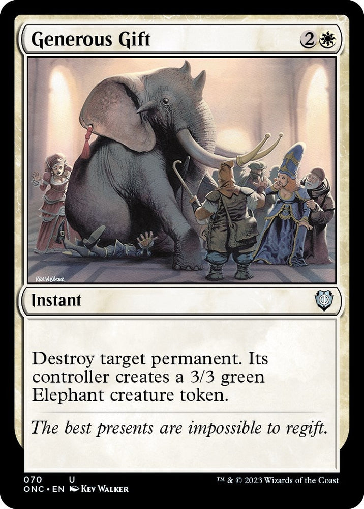 Image for Generous Gift (70) [Commander: Phyrexia: All Will Be One]