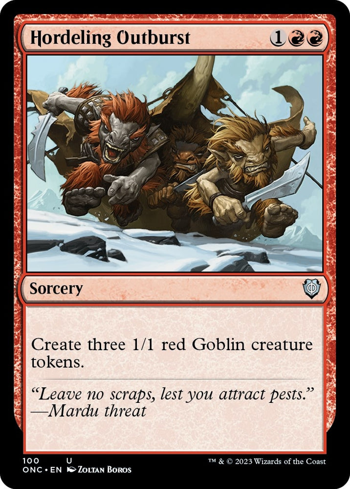 Image for Hordeling Outburst (100) [Commander: Phyrexia: All Will Be One]