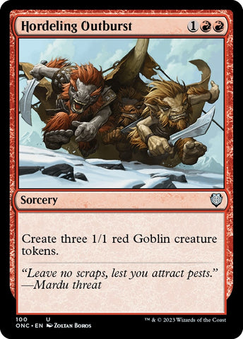 Image for Hordeling Outburst (100) [Commander: Phyrexia: All Will Be One]